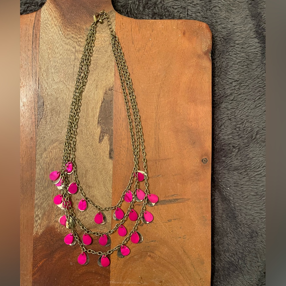 Hot Pink Statement Necklace